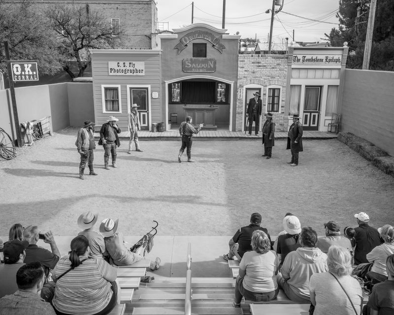 © Francesco Anselmi - OK Corral gunfight rehearsal happening three times a day all year long. Tombstone, Arizona. November 2017.