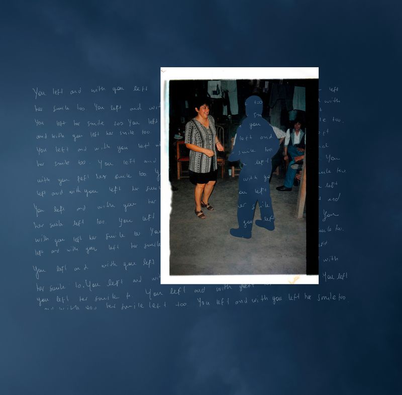 © Alejandra Arévalo - Collage, 1989, Yopal, Colombia "You left and with you left her smile too"