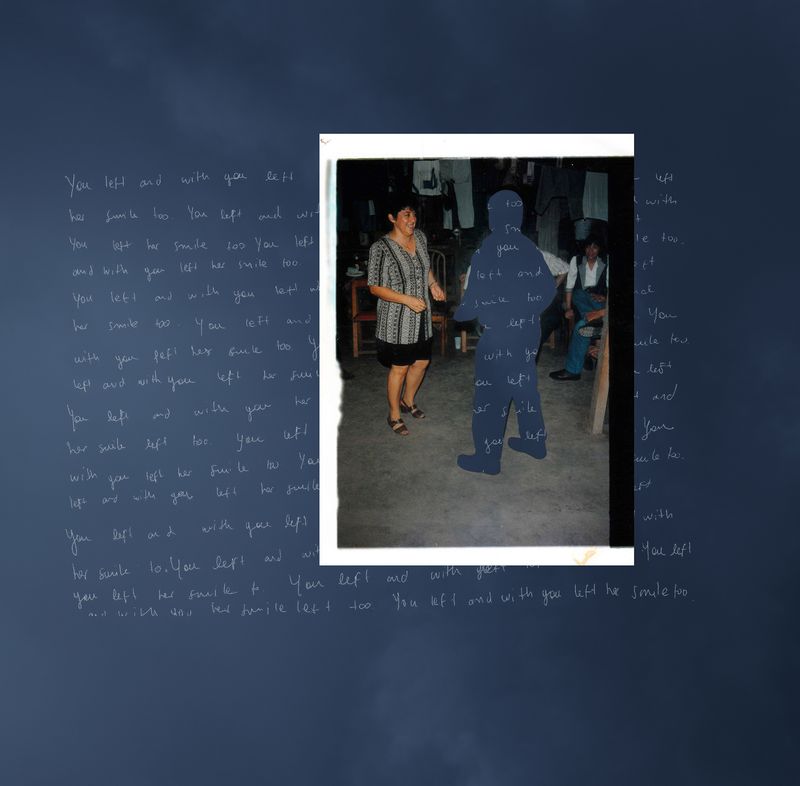 © Alejandra Arévalo - Collage, 1989, Yopal, Colombia "You left and with you left her smile too"