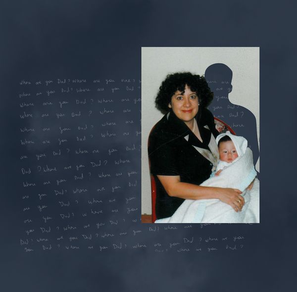 © Alejandra Arévalo - 1998, Bogotá, Colombia. My mother and me. "Where are you Dad?"