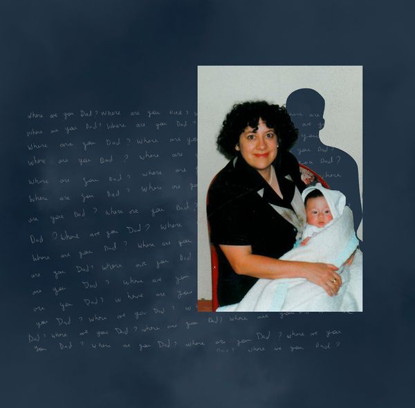 © Alejandra Arévalo - 1998, Bogotá, Colombia. My mother and me. "Where are you Dad?"