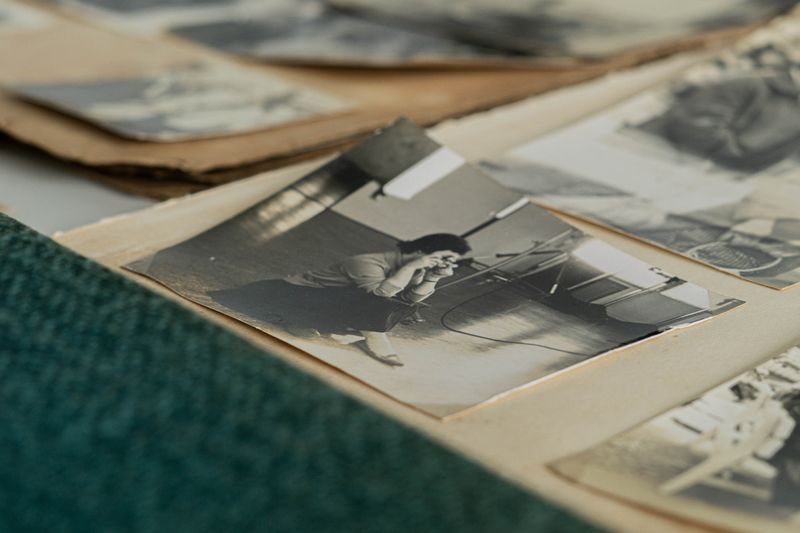 © Byron Co - Archival materials laying on the ground, MOMENTOUS project, Köln, 2023