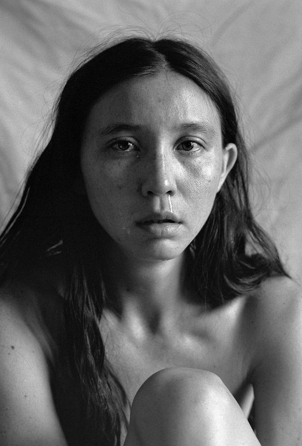 © Kimbra Audrey - crying, self-portrait