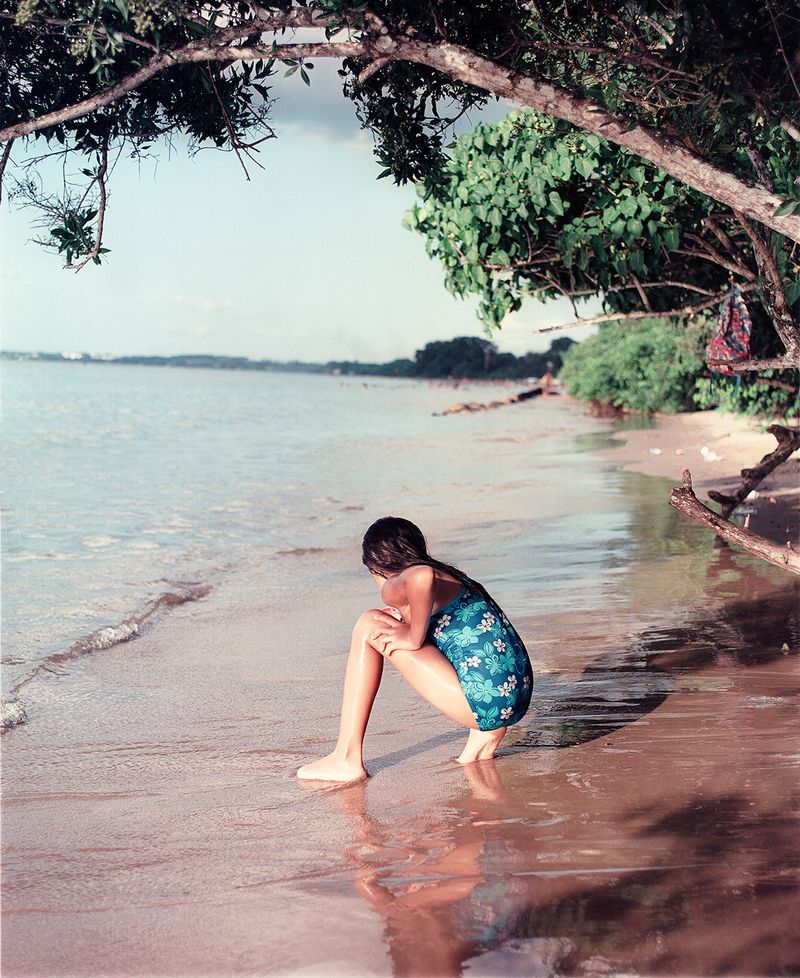© Kelly-Ann Bobb - Clifton Hill beach - Anielvys plays along the shores of Clifton Hill beach, during a family outing.
