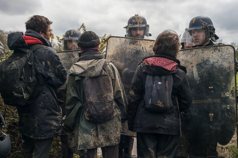 © Penelope Thomaidi - Inhabitants defending the 100 Noms collective, ZAD of Notre Dame des Landes, France, April 9th, 2018.