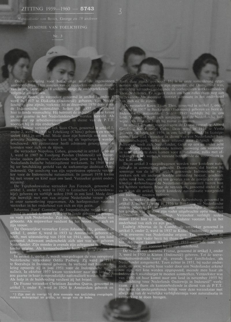 © Laura Chen - An official document confirming my grandfather's Dutch citizenship.