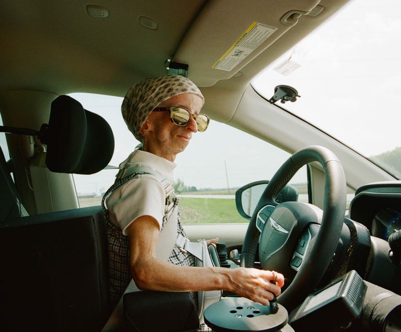 © Logan  White - Kaylee drives me to get a coffee.