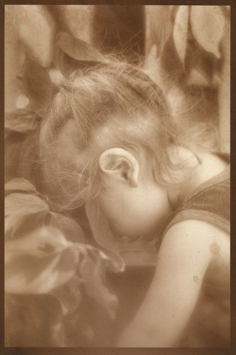 © Eleanor Oakes - Lior, 2023. 9x13.5" Salted paper print made with Amit's breastmilk.