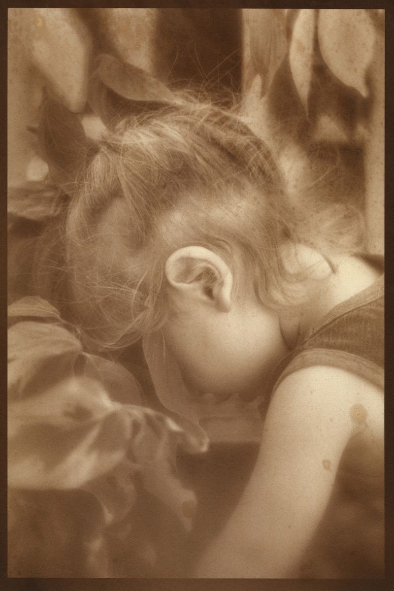 © Eleanor Oakes - Lior, 2023. 9x13.5" Salted paper print made with Amit's breastmilk.