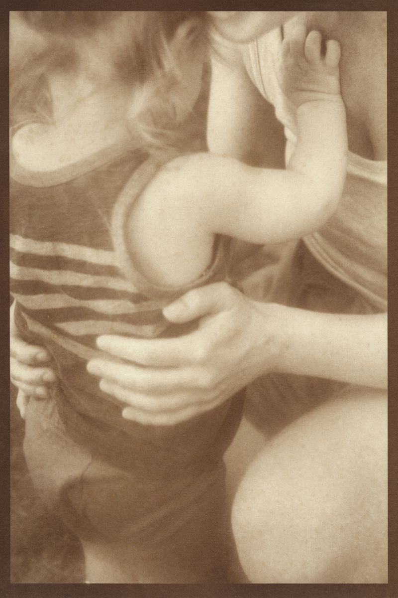 © Eleanor Oakes - Amit and Lior, 2023. 9x13.5" Salted paper print made with Amit's breastmilk.