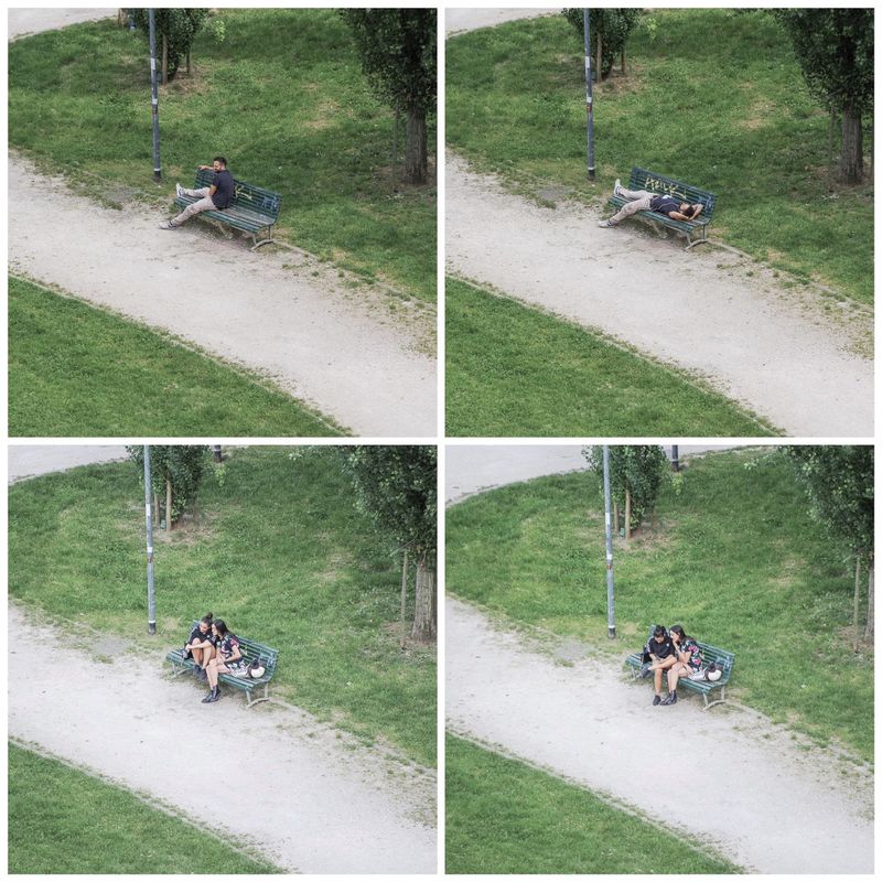 © Matteo Garzonio - Image from the Rear Window (the bench) photography project