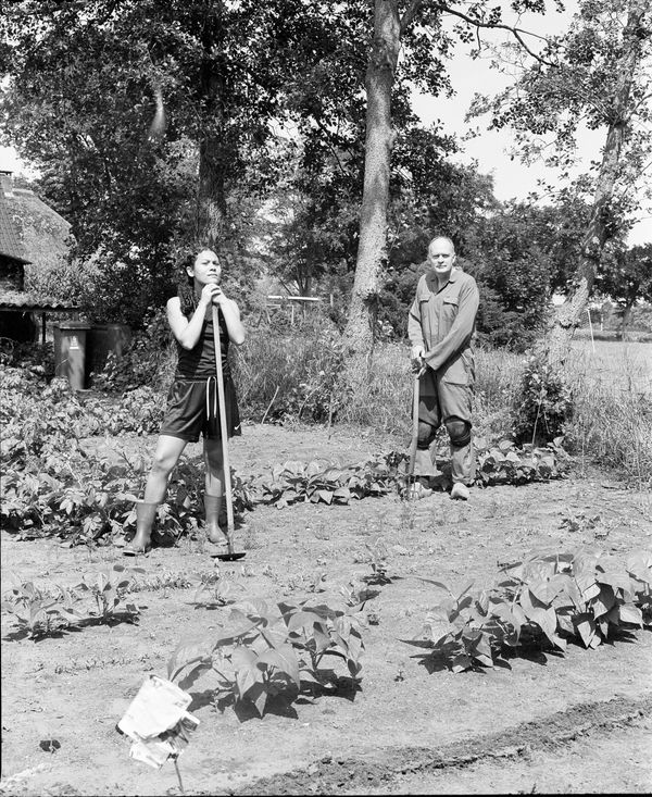 © Farren van Wyk - Farren & Dad in Vegetable Garden
