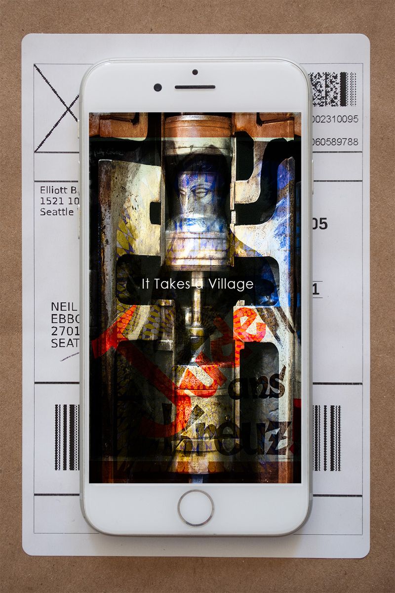 © Neil Berkowitz - "How Can Hate Possibly Win in an Enlightened Society?" Detail of "Why Ask Me?", R3C2