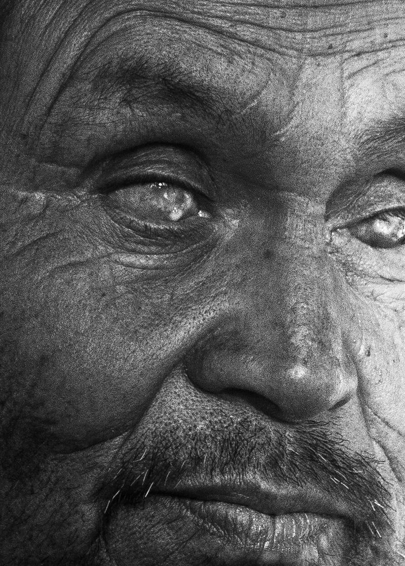 © Reuben - (Eye's of the Beholder) In the Mercado Central de San Pedro of Cusco, Peru a blind man waits patiently for the bus.