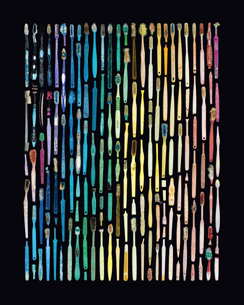 © Meredith Andrews - Toothbrushes Flotsam & Jetsam : The Cost of Modern Living