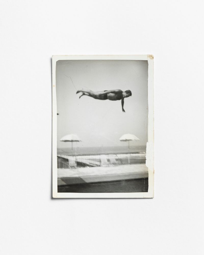 © Gaia Maggio - My Grandfather Marco in a photograph taken from the Family Personal Archive, 1964, Lido dei tranvieri, Bagnoli, Naples.