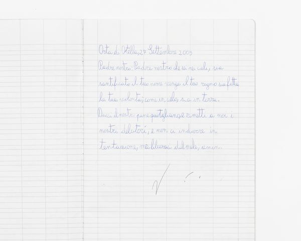 © Gaia Maggio - Prayer from my religion notebook, Orta di Atella, Caserta.