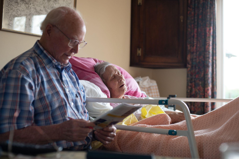 © Sophia Nasif - My grandfather reading the newspaper to my grandmother, an act of love as much as care.