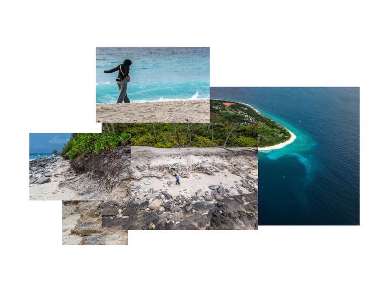 © Sophia Nasif - Shanu walks on the thundi at the top of this picture, and on the previous location of the thundi below.