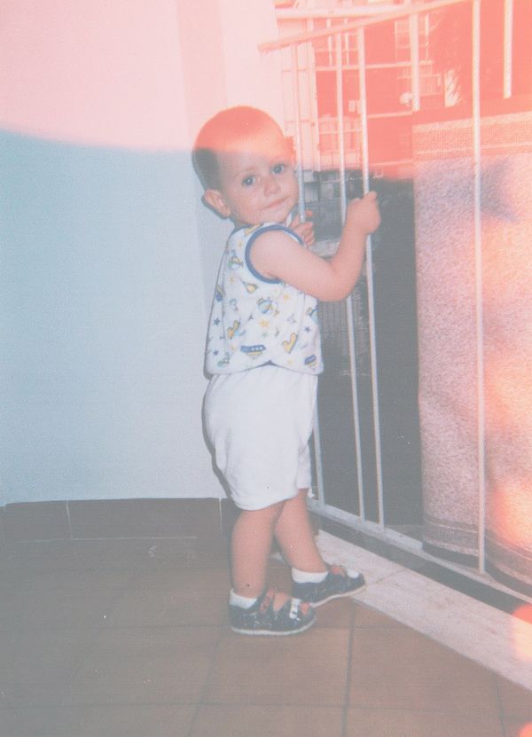 © Francesca De Chirico - III. Vito, 4 years old. This is one of the few paper memories that he has saved from an accident with his father.