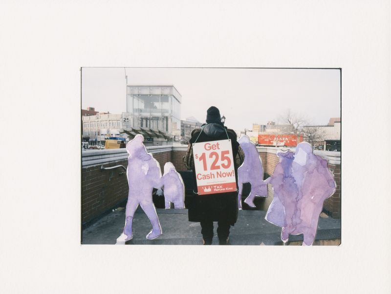 © Hai Zhang - Untitled, Mixed media, photograph and watercolor, Dec 2021