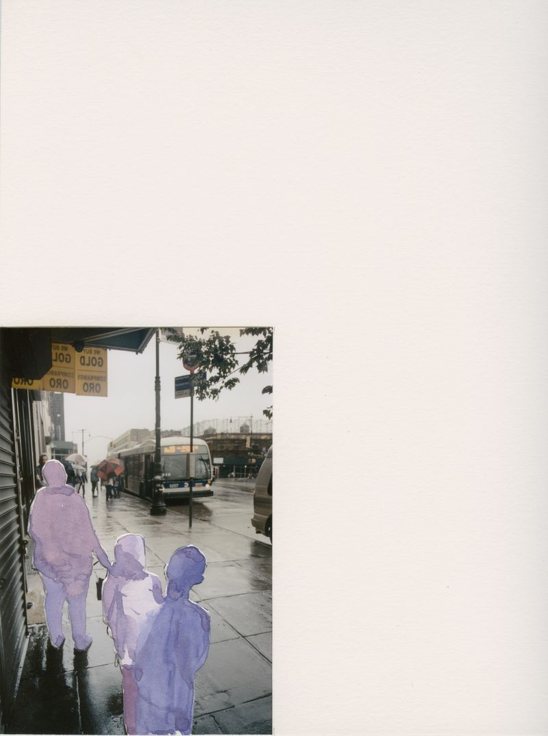 © Hai Zhang - Untitled, Mixed media, photograph and watercolor, Dec 2021