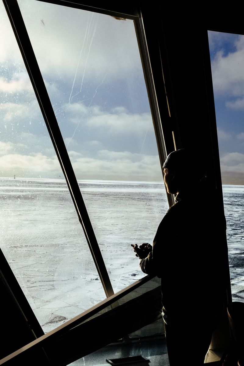 © Emine Gozde Sevim - Untitled from the series, Sininen Hetki, 2026. (Departure from West Harbor, Helsinki)
