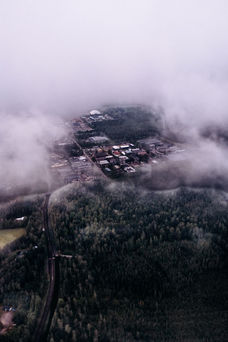 © Emine Gozde Sevim - Untitled from the series, Sininen Hetki, 2025. (Helsinki under fog).