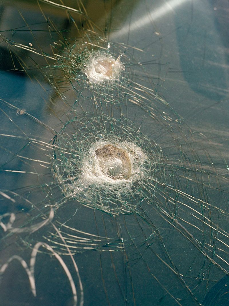 © Lidewij Mulder - Bus window, Astoria, New York City, 2024