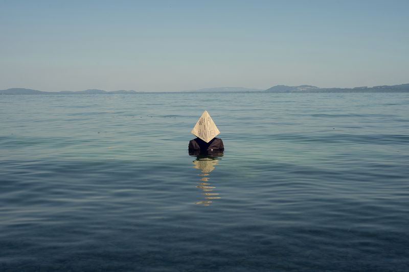 © Emilio Nasser - Still frame and photograph too of the ongoing short film 'Shipwreck of Dreams, Navigating Invisible Border Spaces.'