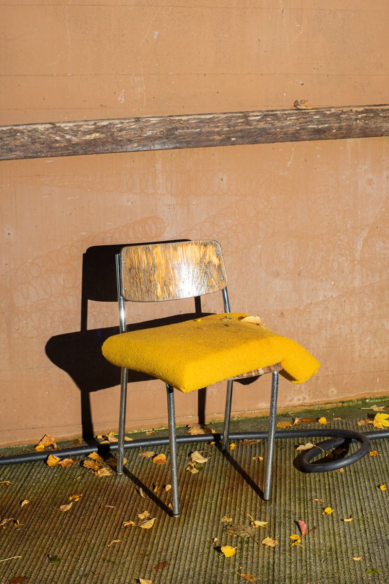 © Emilio Nasser - Courtyard of a return center in Zurich for asylum seekers.
