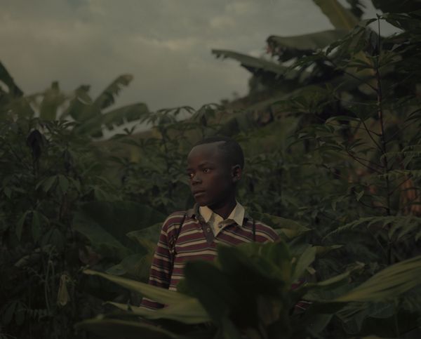 © Cécile Smetana - Hide & Seek. Children playing hide and seek on the island of Idjwi.