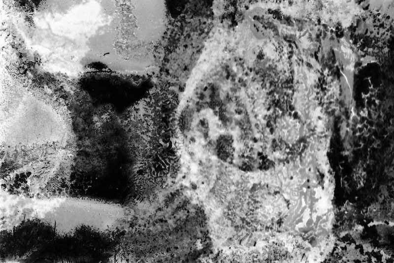© Andrea Gallo - #analog #ddr #film #orwo #np27 #abstract #silverhalide #emulsion #decay #b/w #time