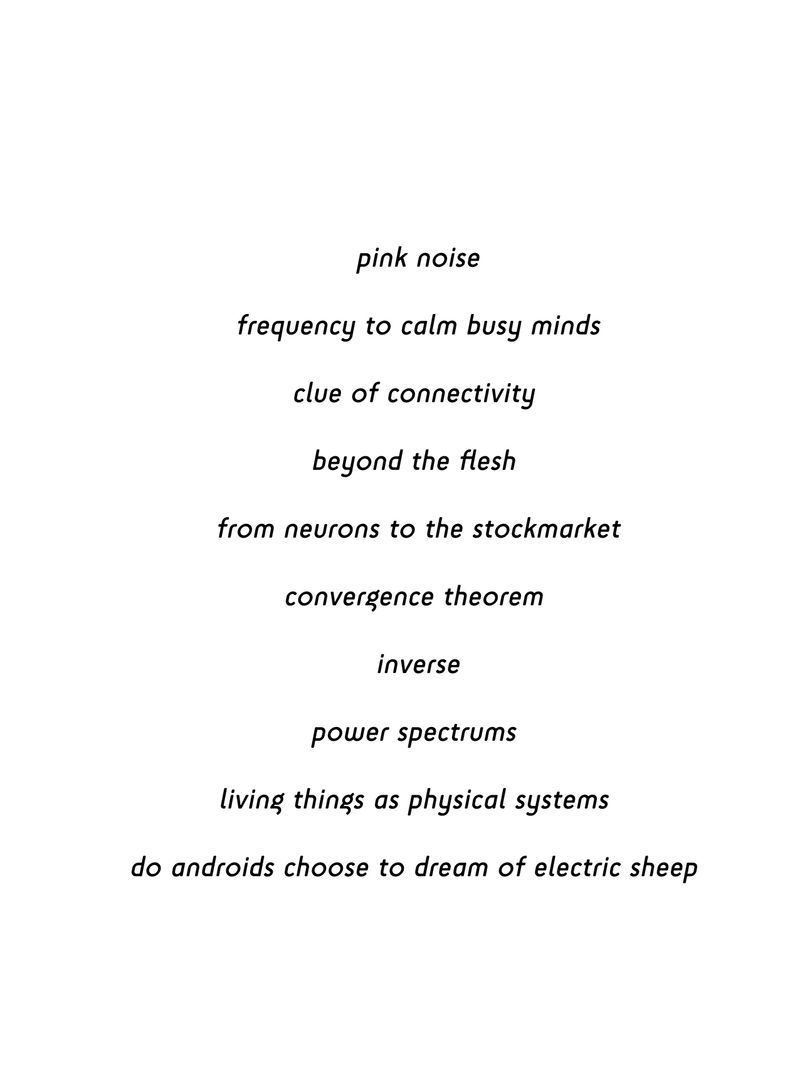 © Pauline Batista - Pink Noise Poem