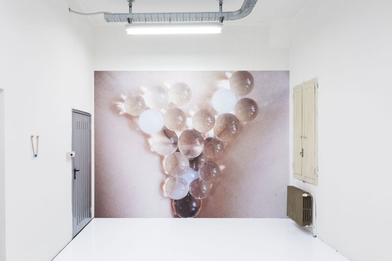 © Pauline Batista - Implantation (site specific wallaper) Installation view @GALLLERIAPIU