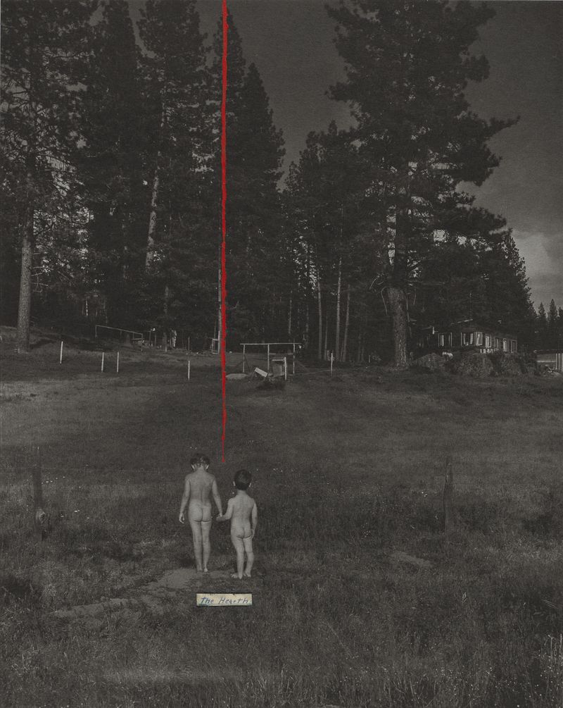© Cody Bratt - "The Hearth", 2021, Pigment print on Japanese kozo paper with acrylic, original archive materials and mixed media