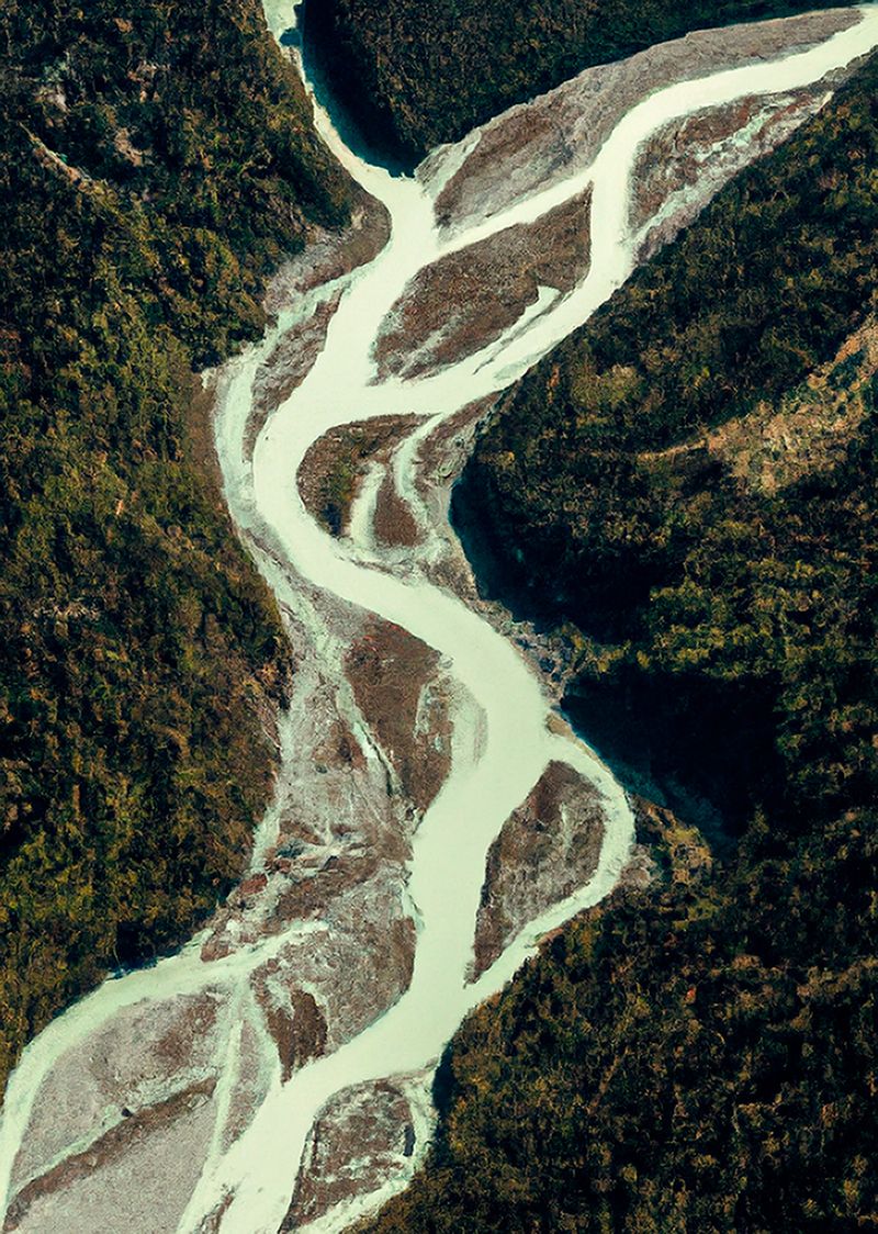 © Martina Lajczak - „A braided river that flowsfrom Poland to Austria IV“, 2023.