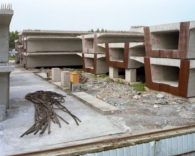 © Dustin Shum - Prefabricated bridge elements. Lingchuan County, Guilin City, Guangxi Province. 4/2013