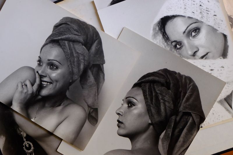 © Santiago Escobar-Jaramillo - Mosaic of my mother's photo session, years after she finished her participation at the beauty pageant contest. 1976.