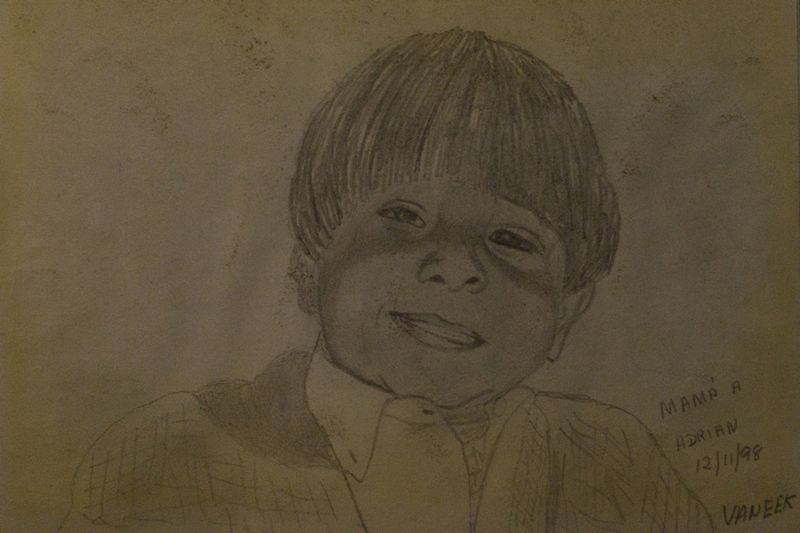 © Myriam Meloni - Adrián's portrait painted by his mother, Buenos Aires 2012. Buenos Aires 2012.
