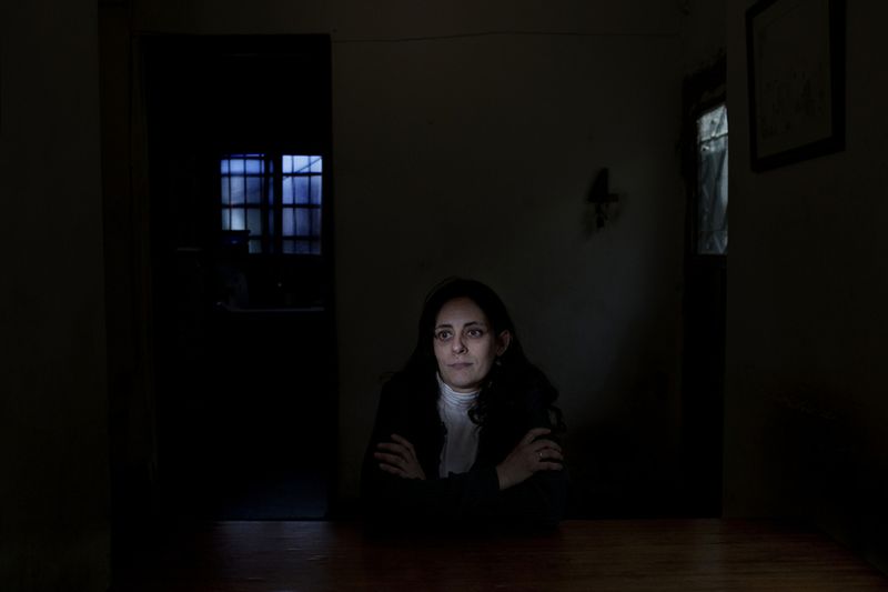© Myriam Meloni - Carla Lacorte, victim of a bullet fired by a police officer which doomed her to be on a wheel chair.