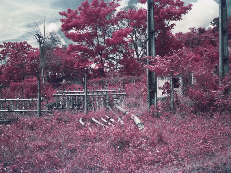 © Tommaso Rada - Ilha da Maré. Infrared color image of an oil well located on the Island.