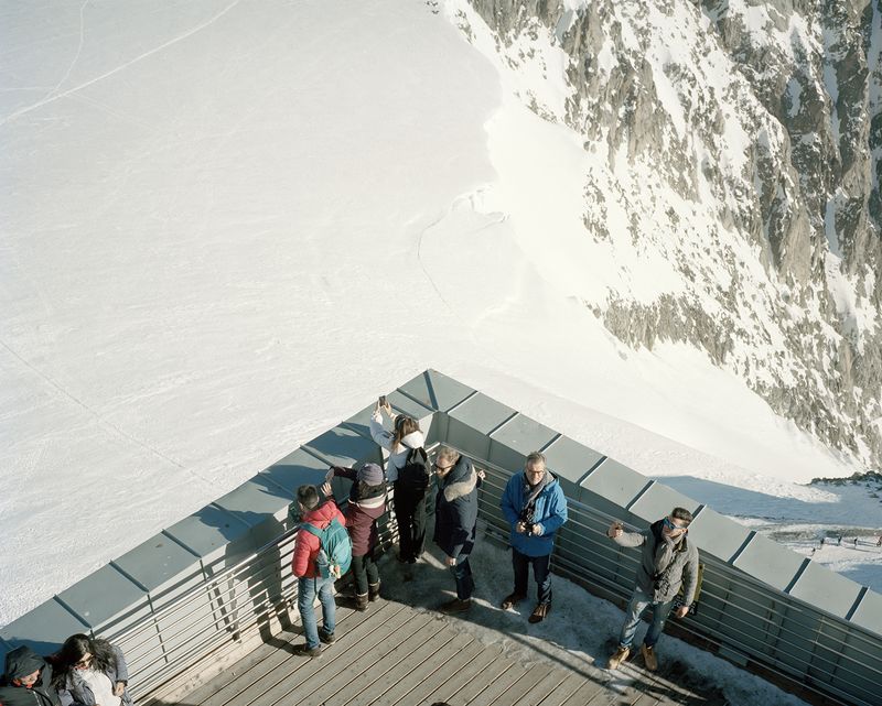 © Tommaso Rada - France, Courmayeur. A view of the last stop of the Monte Bianco's cableway, the highest of Europe.