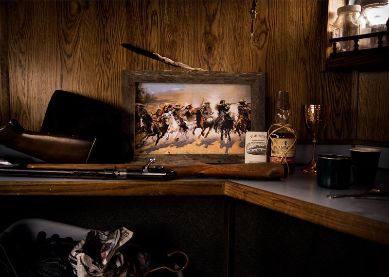 © Rosie Day - Richard’s Trailer. Antelope, Oregon (Pop. 47)