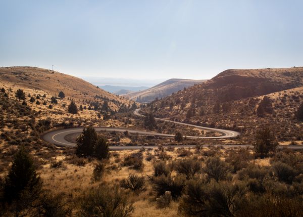© Rosie Day - The road into Antelope, Oregon (Pop. 47)
