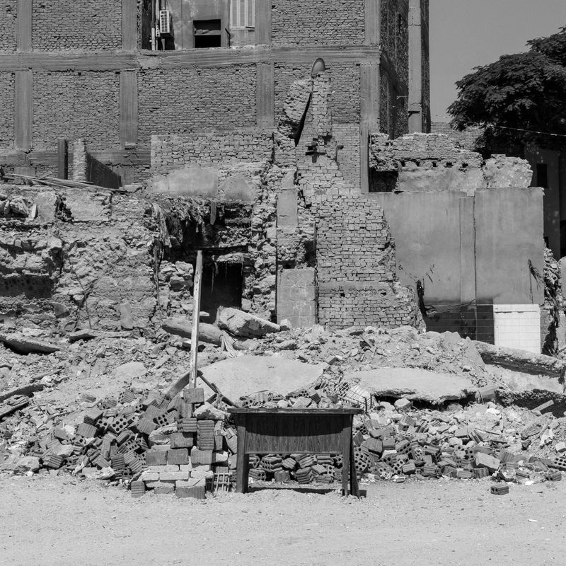 © Halima Ibrahim - The rubble follows me wherever I go, 2024, Digital print, 8x8"