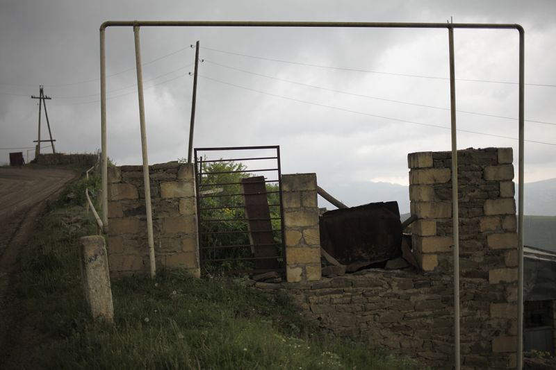 © EDUARD KORNIYENKO - Gas pipeline is pictured in the village of Kubachi, Dagestan.