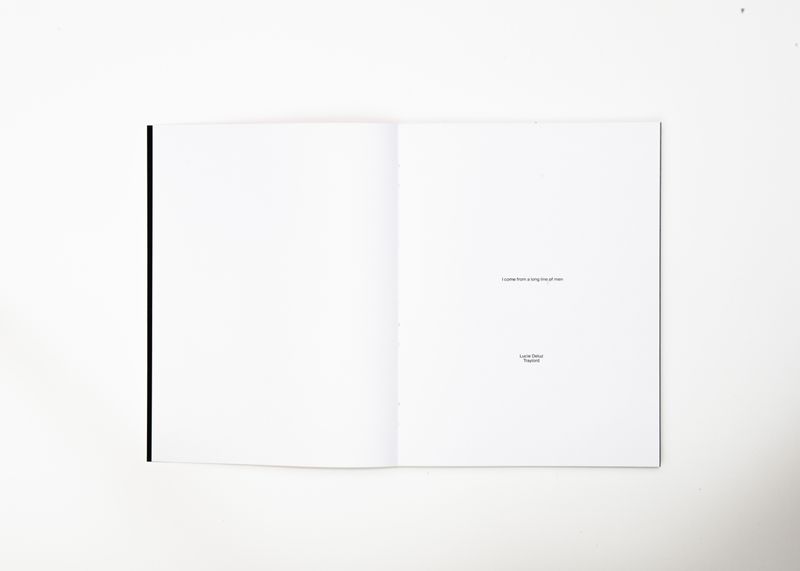 © Lucie Deluz - Image from the I Come From a Long Line of Men photography project