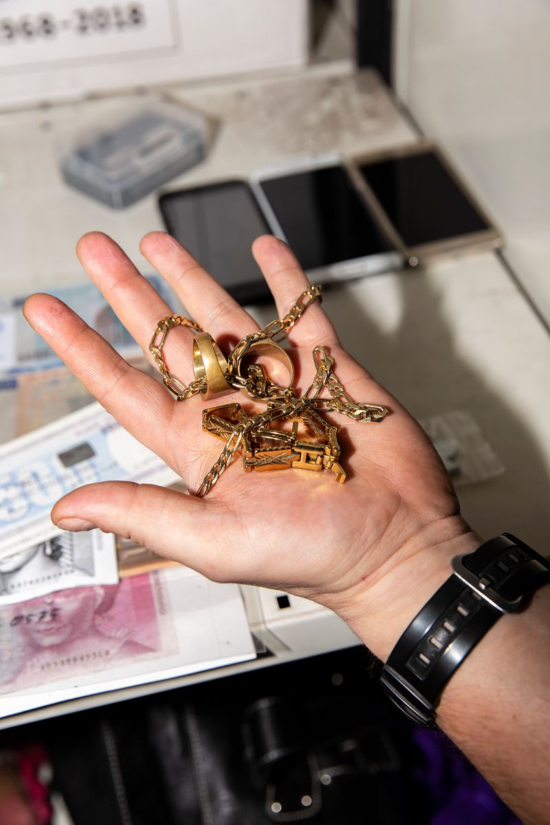 © Lukas Ratius - So-called highway gold in the evidence chamber of the public prosecutor's office in Saarbrücken