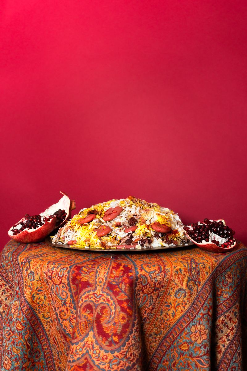 © Stephan Jahanshahi - The Taste of Albaloo Polo (Sour Cherry Rice)